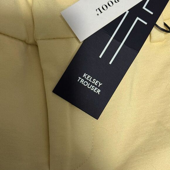 LIVERPOOL Kelsey Trouser Knit Stretch Ankle Slim Pant Banana Yellow NWT 0 25 - Picture 7 of 7